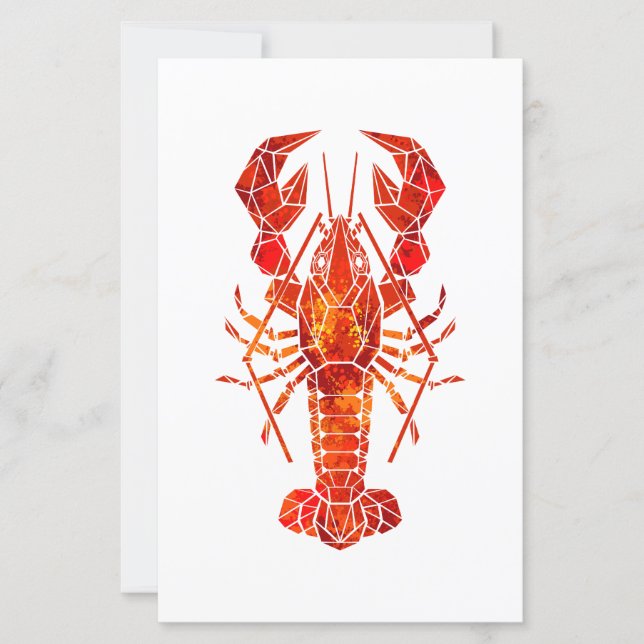 Homard polygonal rouge (Devant)