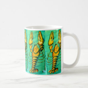 homard principal tasse de café vert