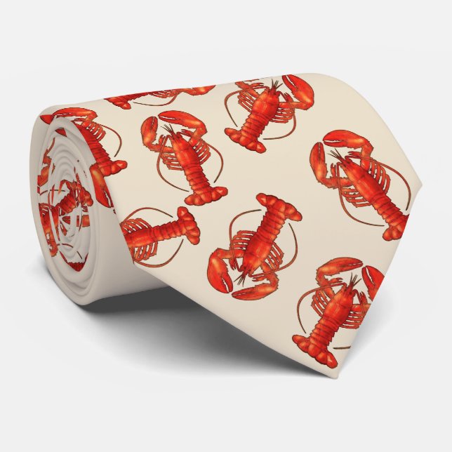 Homards sur la cravate de sable (Roulé)