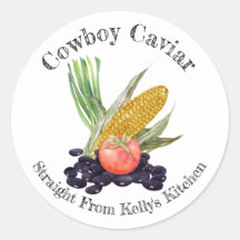 Home Canning Business Cowboy Caviar Étiquette alim