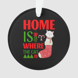 home is where the cat is Christmas