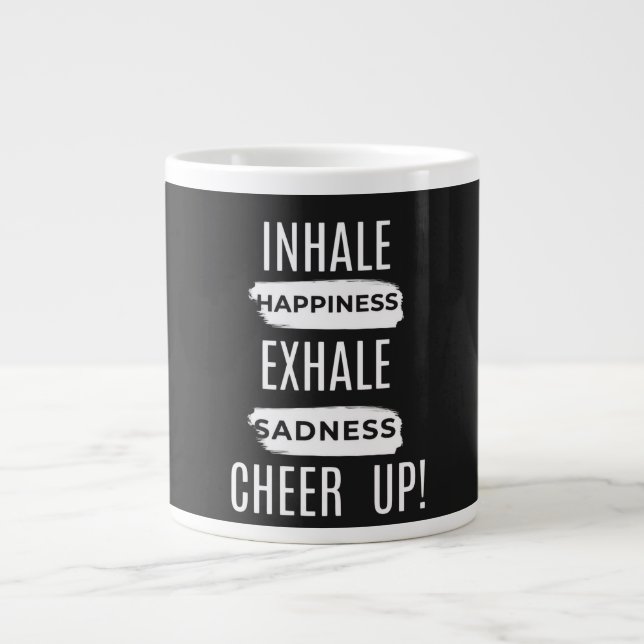 HOME/KITCHEN INHALE AND EXHALE CHEER UP MUG (Devant)