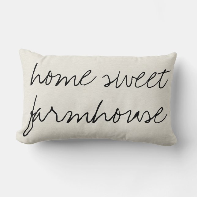 Home Sweet Farmhouse | Coussin Lumbar (Recto)