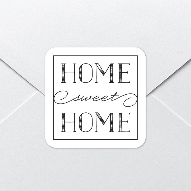 Home Sweet Home Blanc | Stickers de papeterie (Créateur téléchargé)