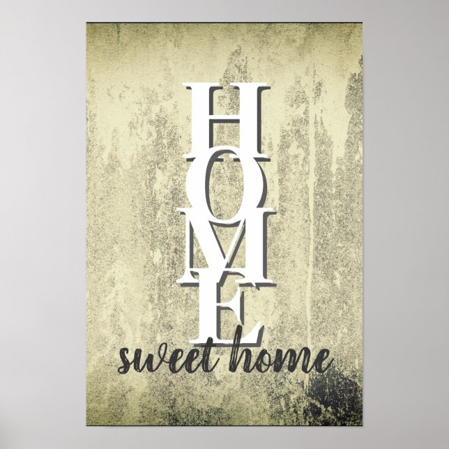 home sweet home citation affiche en détresse (Devant)