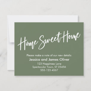 Home Sweet Home Écriture manuscrite Faire-part en
