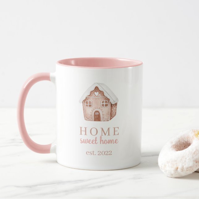 Home Sweet Home Gingerbread Mug (Avec donut)