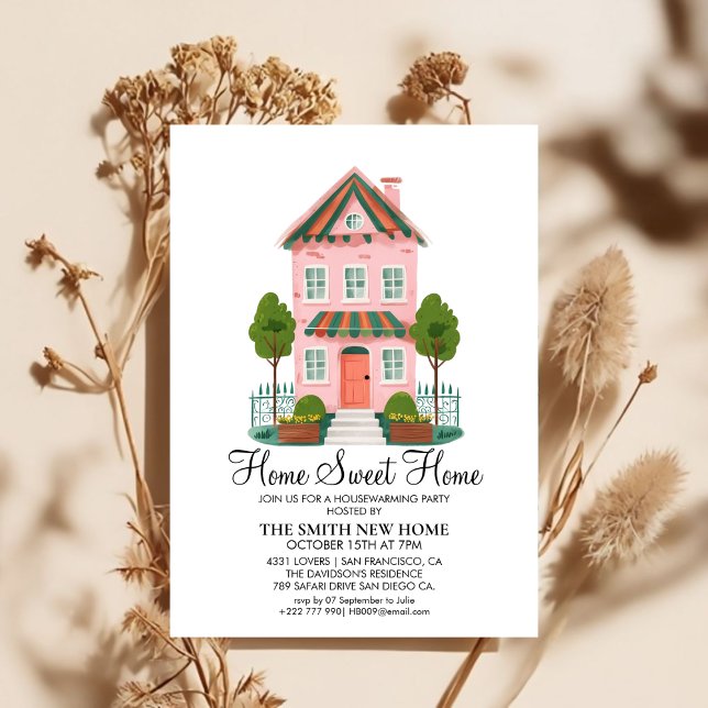 Home Sweet Home Housewarming Party Invitation Card (Créateur téléchargé)
