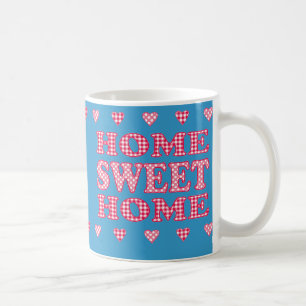 Home Sweet Home Mug : Rouge, Blanc Polkas et En vi