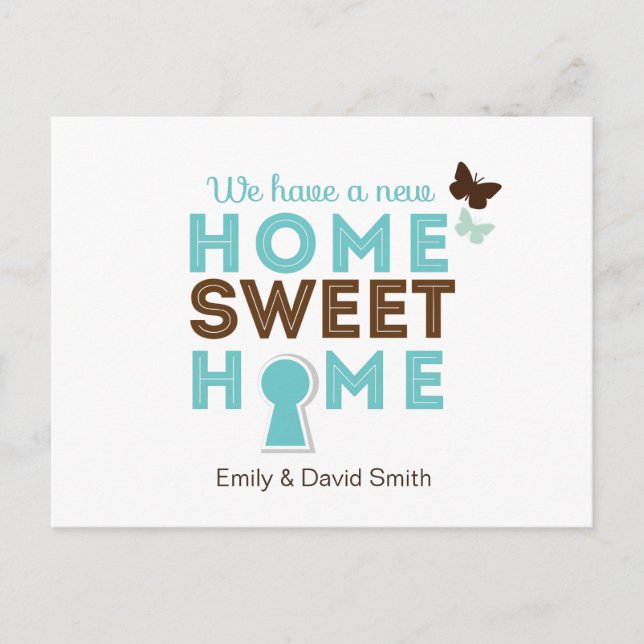 Home Sweet Home {new home} Carte postale (Devant)