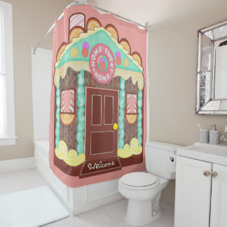 Home Sweet Home rideau de douche / phasod de maiso