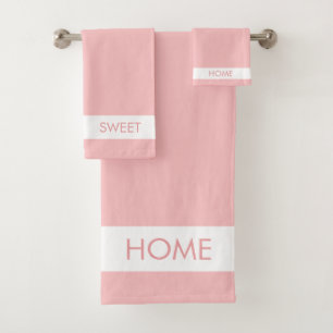 Home Sweet Home sur ensemble de serviettes de bain