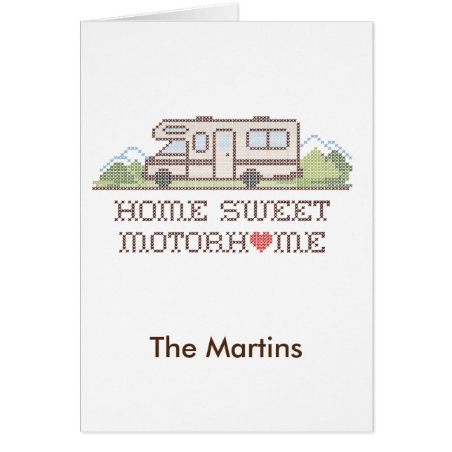 Home Sweet Motor Home Card (Devant)