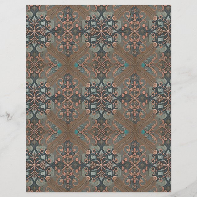 Homely cottage pattern /paper sheet (Devant)