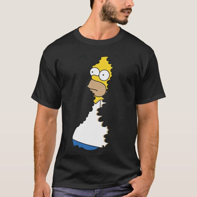 Homer Dans Les Haies T-Shirt Classique (Devant)