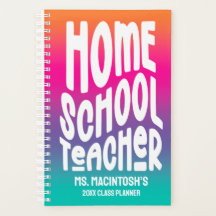 Homeschool enseignant coloré Ombre