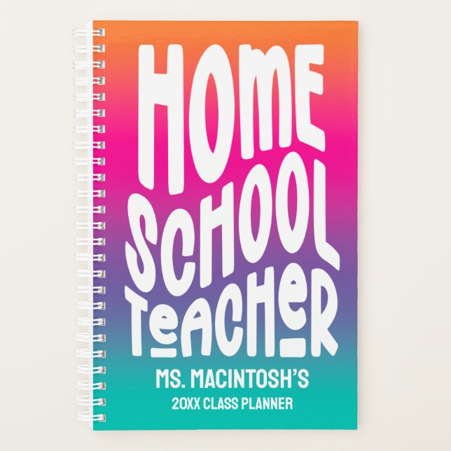Homeschool enseignant coloré Ombre (Devant)