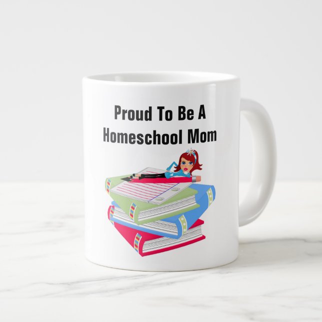 Homeschool Mom - Jumbo Mug (Devant droit)
