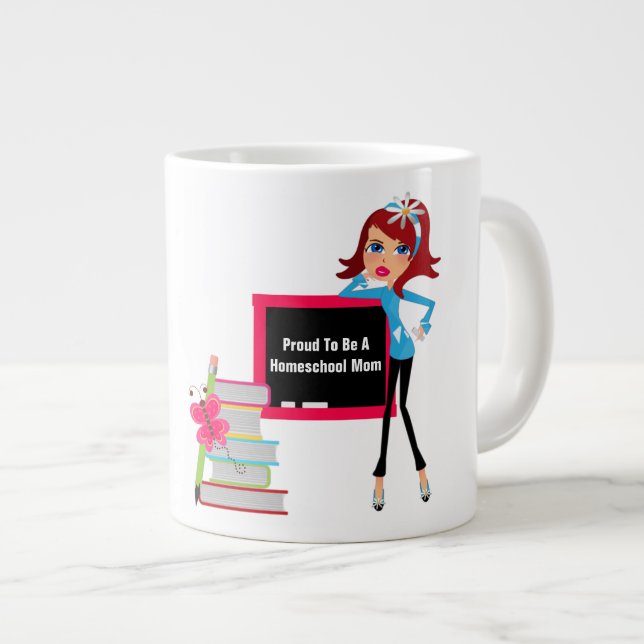 Homeschool Mom - Jumbo Mug (Devant droit)
