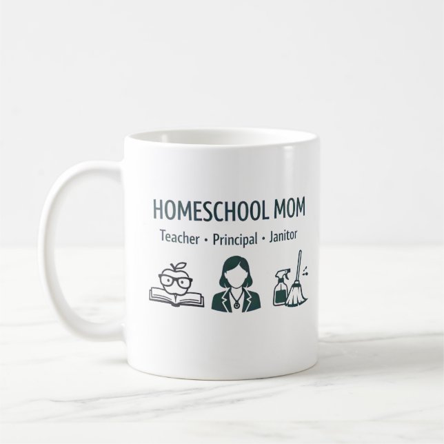 Homeschool Mom's Personalized Mug (Gauche)