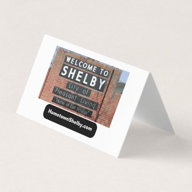 HometownShelby.com Carte de visite plié (Devant)