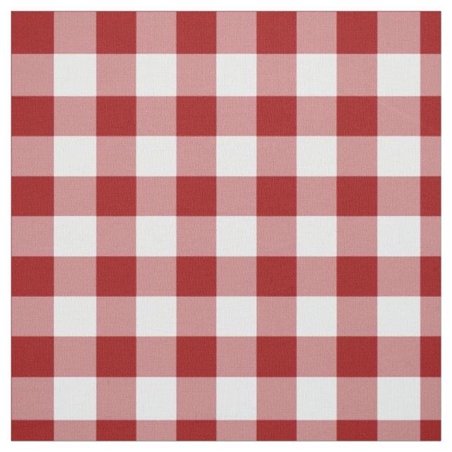 Homey Rouge et blanc En vichy tissu plaqué (Échantillon)