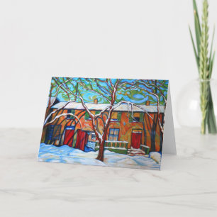 Hommage à la carte de voeux de Lawren Harris