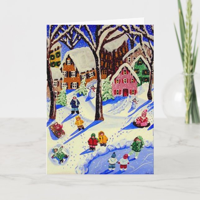 Hommage À Vince Guaraldi Ice Skaters Carte De Vaca (Devant)