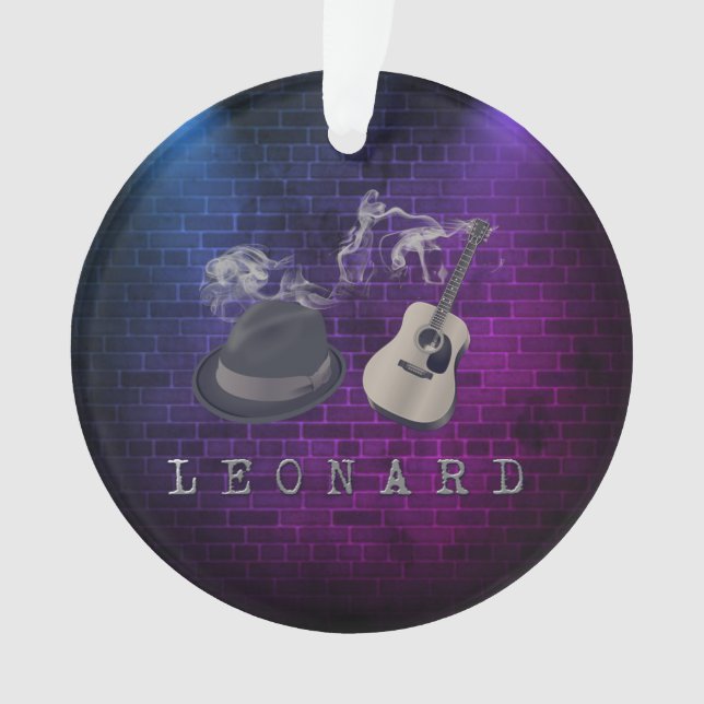 Hommage aux lumières violettes bleues de Leonard (devant)