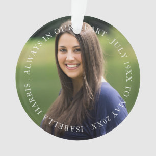 Hommage de souvenir photo moderne aimé pour toujou