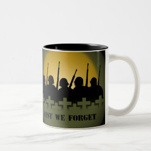 Hommage militaire Coupe Mug Guerre de Paix de peur