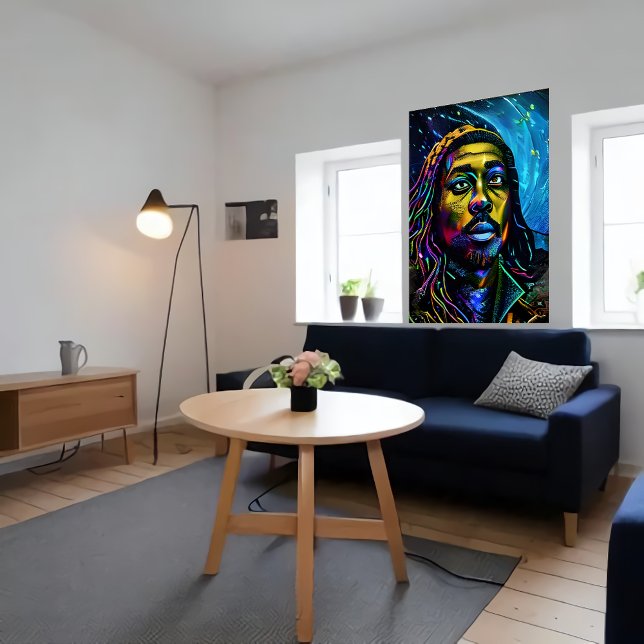 Homme à la peau dorée | AI Art Poster (Créateur téléchargé)
