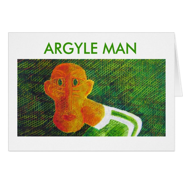 HOMME À MOTIFS DE LOSANGES (Devant horizontal)