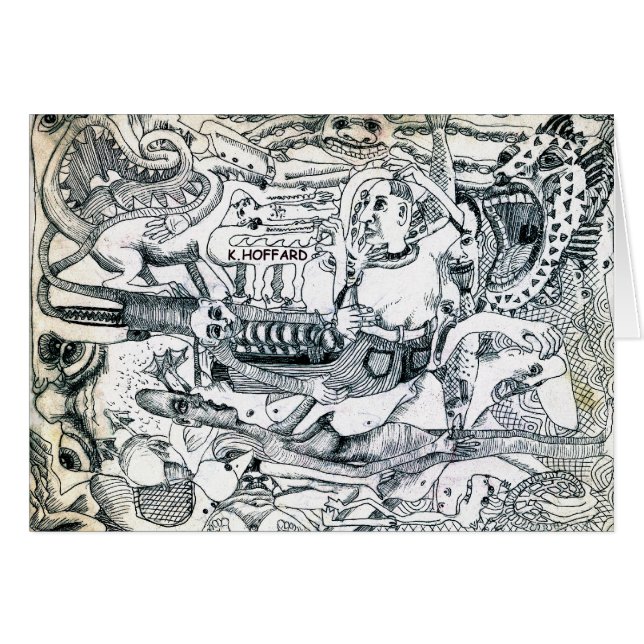 "Homme au zoo " (Devant horizontal)