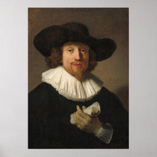Homme avec feuille de musique, Poster de Rembrandt