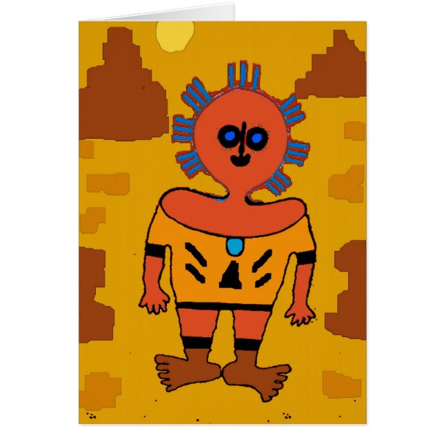 Homme Aztec Abstrait (Devant)