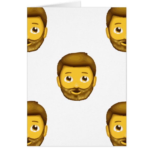 homme barbu émoji (Devant)