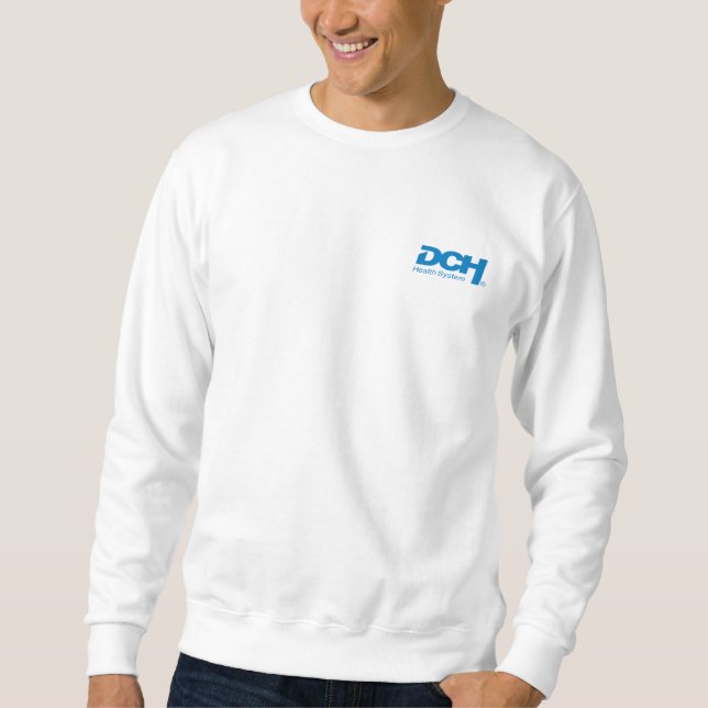 Homme - Blanc - Sweat - DCH Blue Logo (Devant)