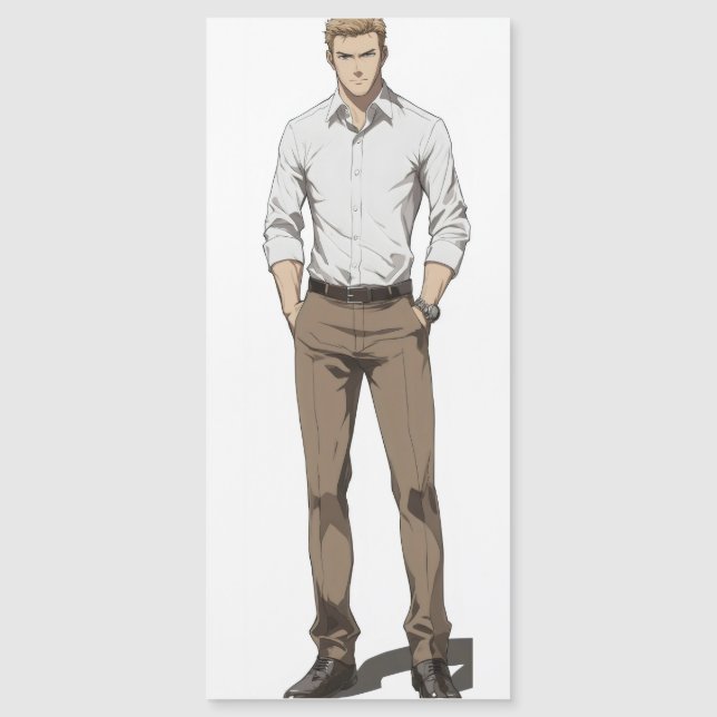 Homme blond beau Anime (Devant)