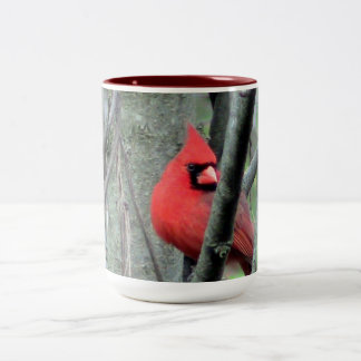 Homme Cardinal Deux Tone mug