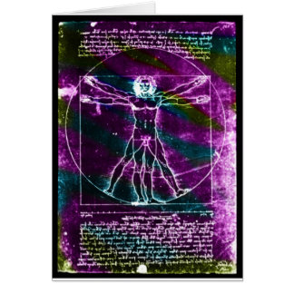 Homme célèbre de DaVinci dans le dessin de cercle,