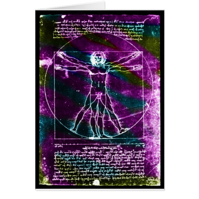 Homme célèbre de DaVinci dans le dessin de cercle, (Devant)