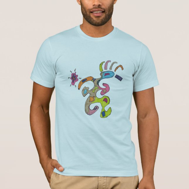 Homme courant, T-shirt abstrait (Devant)