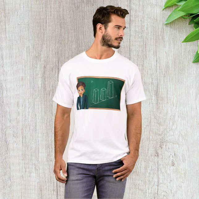 Homme d'affaires présentant T-shirt Homme (Créateur téléchargé)