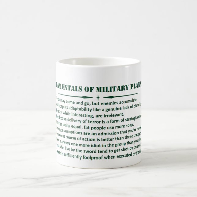 Homme de doctrine ! ! Tasse de café de principes (Centre)