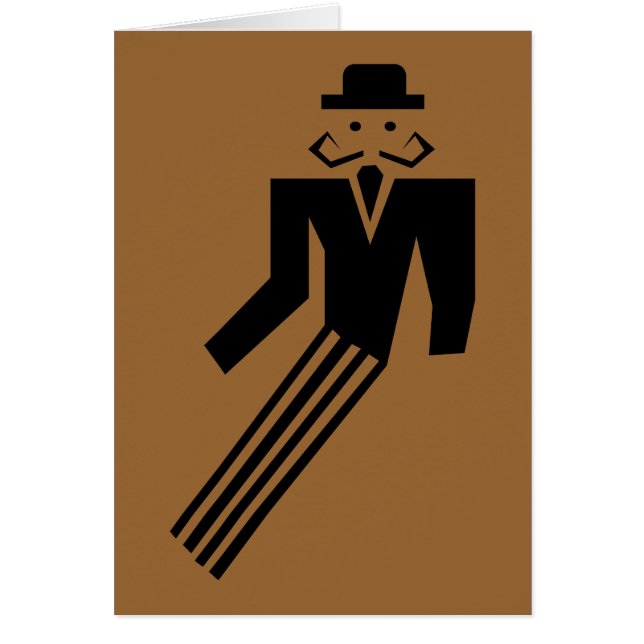 Homme de moustache - art déco (Devant)