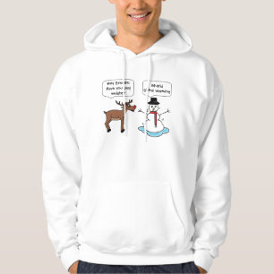 homme de neige réchauffement climatique sweat - s