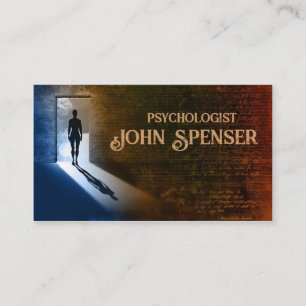 Homme de psychologue dans le carte de visite