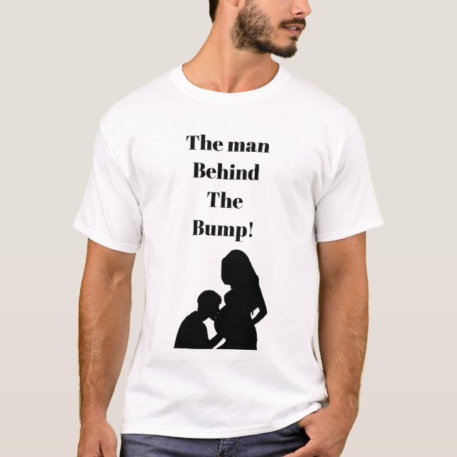 Homme de T-shirt de citation derrière la bosse (Devant)