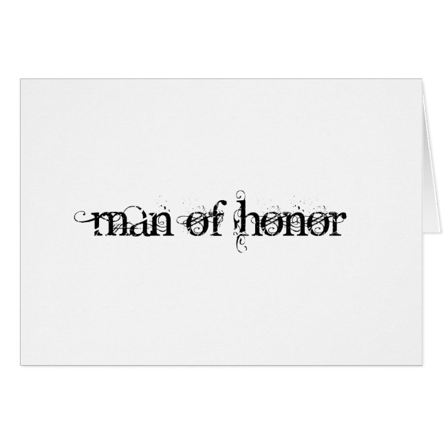 Homme d'honneur (Devant horizontal)